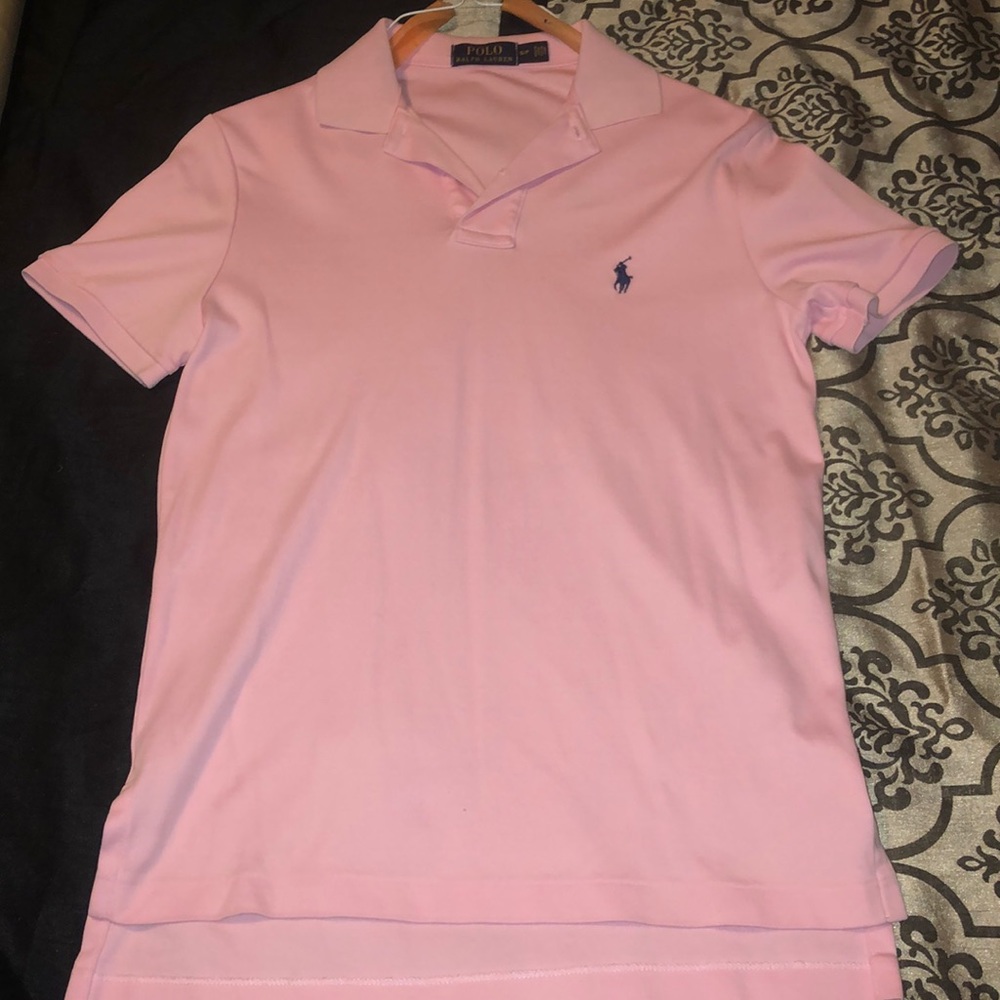 Polo Ralph Lauren pink polo shirt size Small.